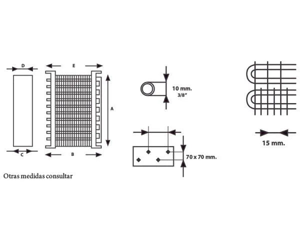 Evaporatore VERTICALE ARMADIO V.2 A-100