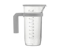 BROCCA MISURATRICE IN PLASTICA CON COPERCHIO 1 L.