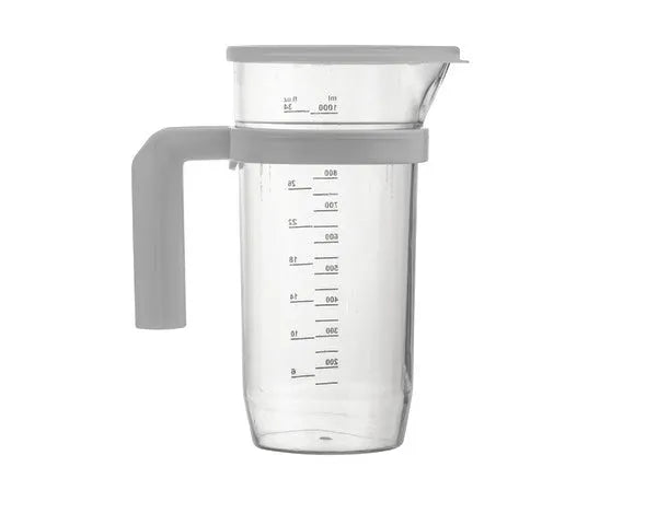 BROCCA MISURATRICE IN PLASTICA CON COPERCHIO 1 L.