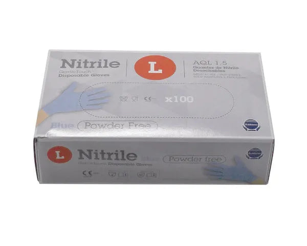 GUANTI USA E GETTA IN NITRILE BLU TAGLIA L