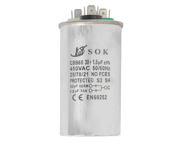 Condensatore lavoro 30µF + 1,5µF 450V