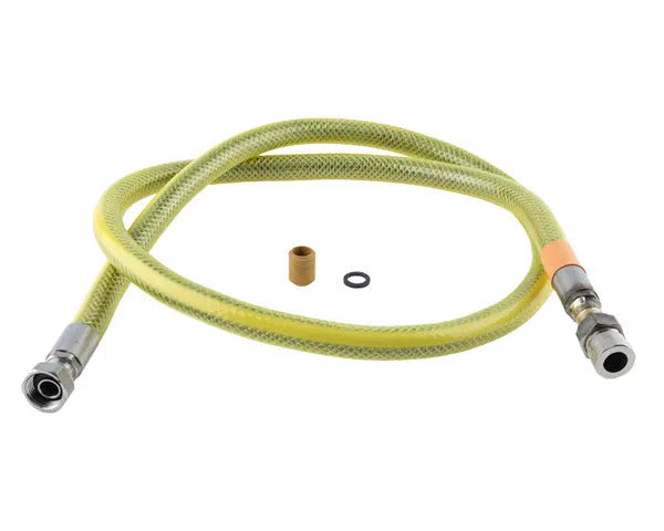 Tubo gas butano flessibile inossidabile con terminale