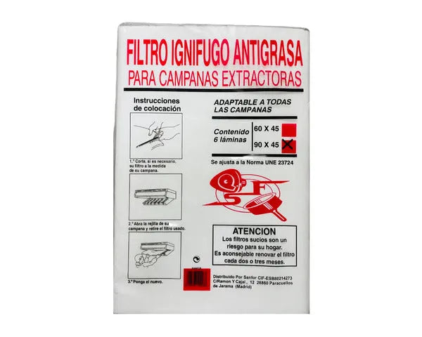 FILTRO CARTA CAPPA ASPIRANTE 90x45 6PZ