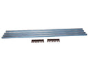 Griglia di ventilazione 900x122mm acciaio inox opaco