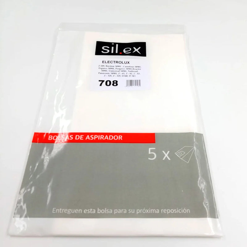 Bolsa aspirador Electrolux, Panasonic  - 5 unidades 708
