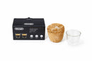 DeLonghi Bicchieri da Caffè Espresso AS00009914 - Set 2 Bicchieri Doppia Parete in Vetro Borosilicato 90ml
