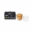 DeLonghi Bicchieri da Caffè Espresso AS00009914 - Set 2 Bicchieri Doppia Parete in Vetro Borosilicato 90ml