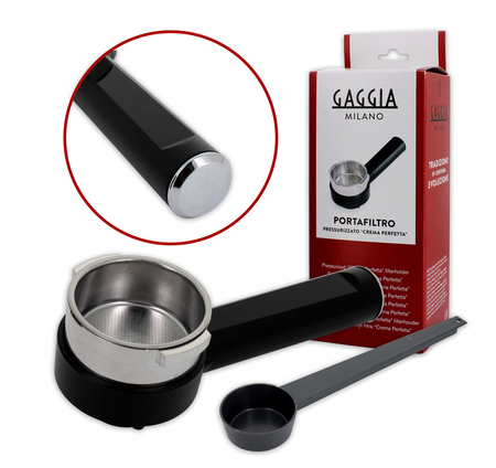 Portafiltro pressurizzato ORIGINALE Gran Grema per macchina caffè Saeco 996530067961