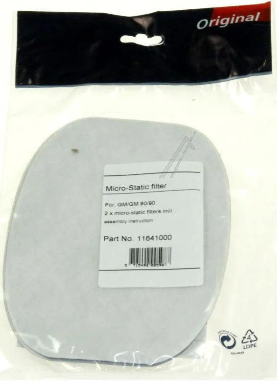 Nilfisk conjunto filtros microstáticos aspiradora 11641000