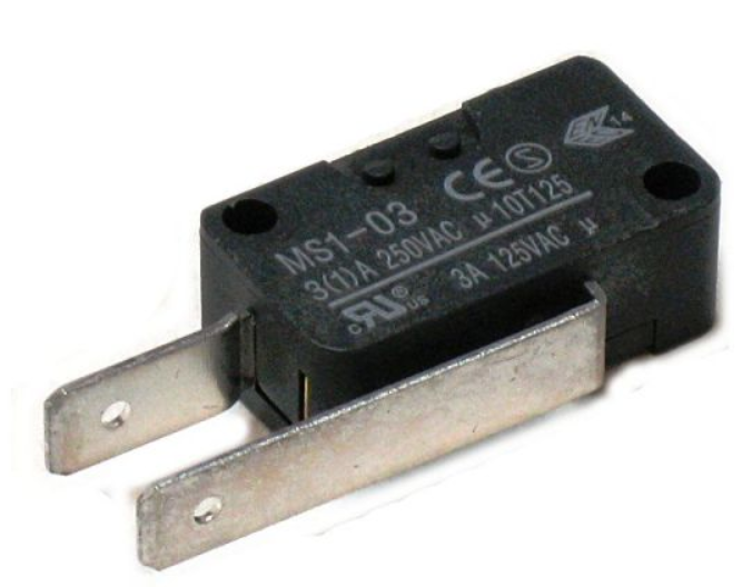 Microinterruttore MS1-03 Aeg, Amica, Arcelik, Beko, Brandt, Electrolux, Gorenje, Grundig, Hisense, Indesit, Midea, Samsung, Whirlpool