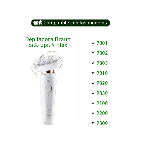 Cabezal corte depiladora Braun Silk Epil 9 Flex 81719636