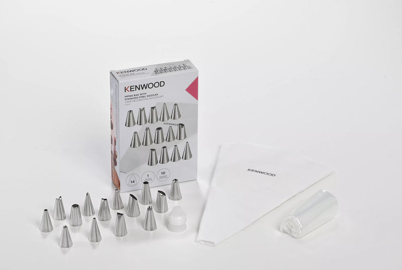 Kenwood Manga pastelera con boquillas de acero inoxidable AS00002749