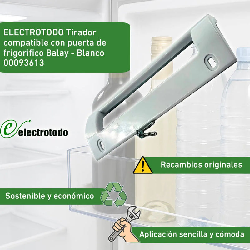 Maniglia per frigorifero Balay, Lynx, Crolls, Bosch 00093613