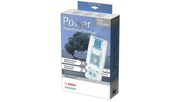 Sacchetto per aspirapolvere PowerProtect Bosch, Siemens 00577549