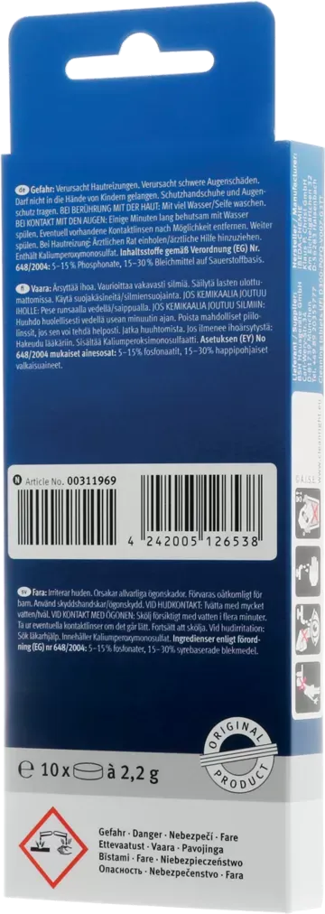 Recambio pastillas limpiadoras cafetera Bosch Siemens Balay