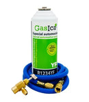 Gas refrigerante GASICA YF - R1234yf + manguera carga 5/16"x1/4" + válvula