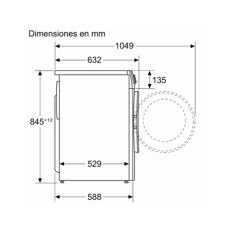 Lavadora Balay con Auto Dosificación 10 kg 1400 r.p.m Blanco 3TS3106BD