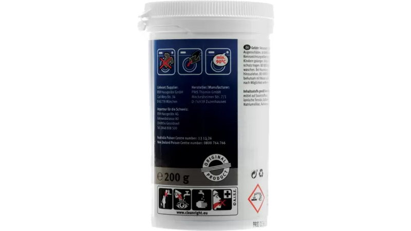 Limpiador en polvo limpieza lavadoras 00311925