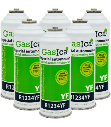Pack 6 botellas gas refrigerante GASICA YF - R1234yf