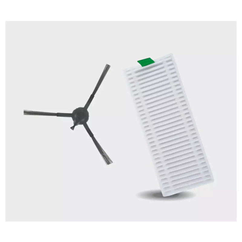 Ricambi Rowenta Explorer Serie 60 - 2 Cepelli Laterali + Filtro Allergy Care, Bianco - Foto 6