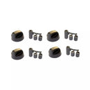 Kit 4 mandos de cocina universal negros