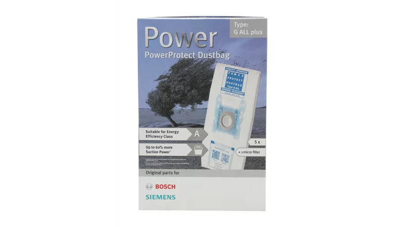 Sacchetto per aspirapolvere PowerProtect Bosch, Siemens 00577549