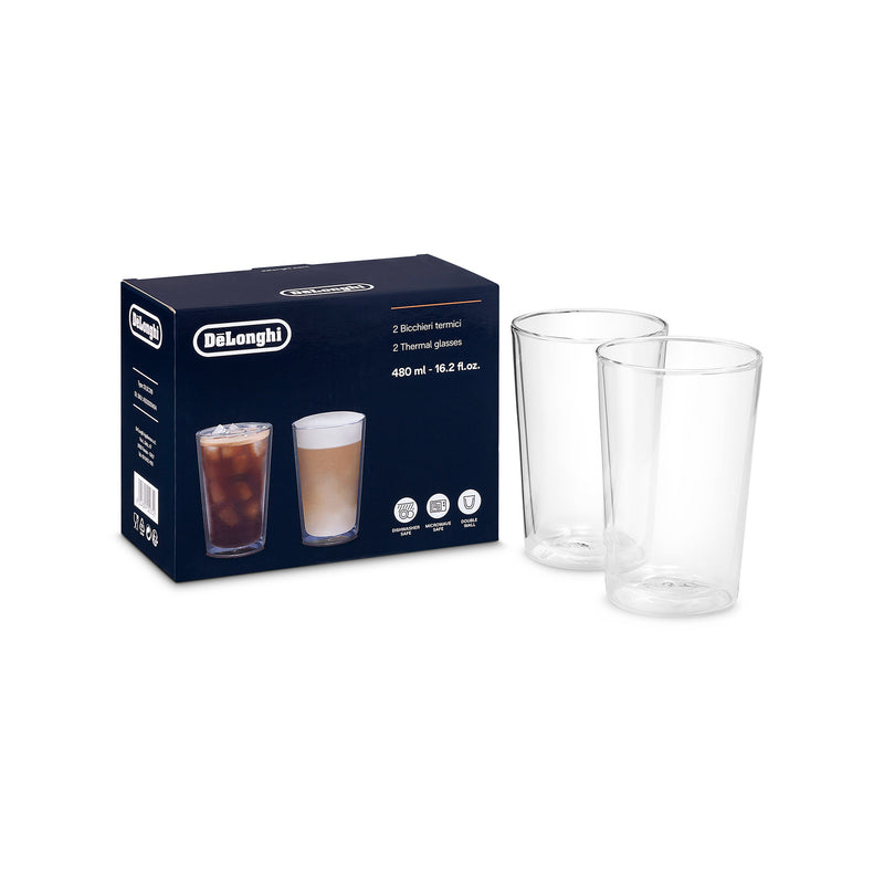 Vasos térmicos cafetera Delonghi doble cristal