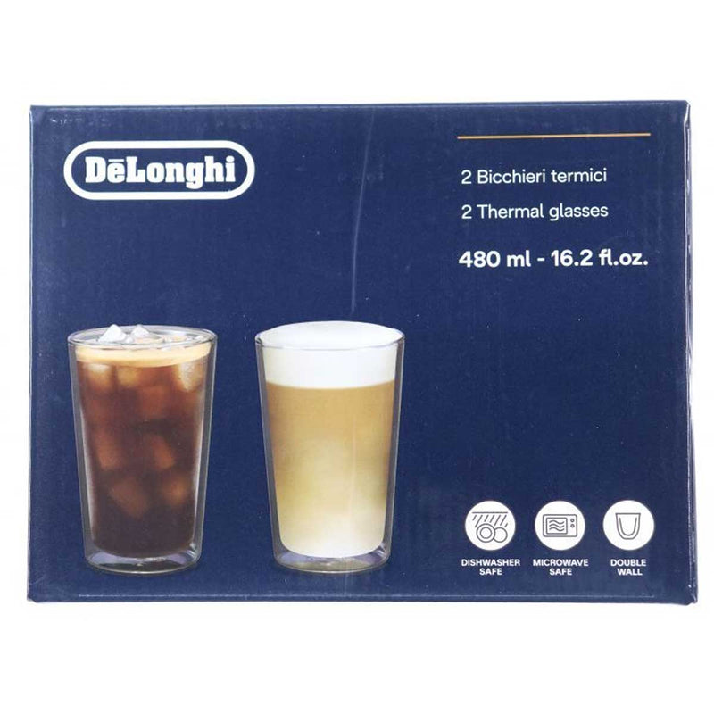 Vasos térmicos cafetera Delonghi doble cristal